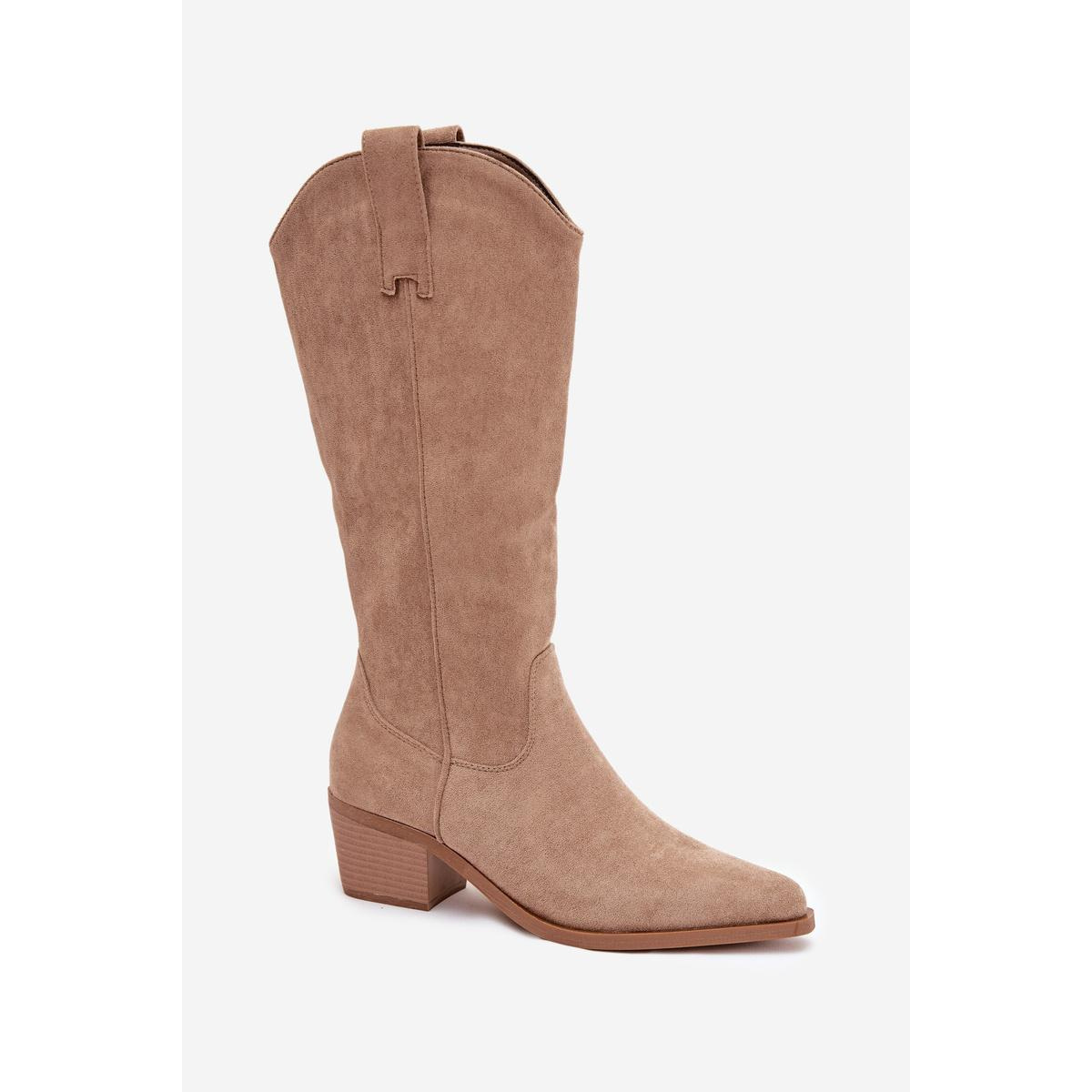 Dámske Koničkové čižmy Khaki Jazelle - Béžová