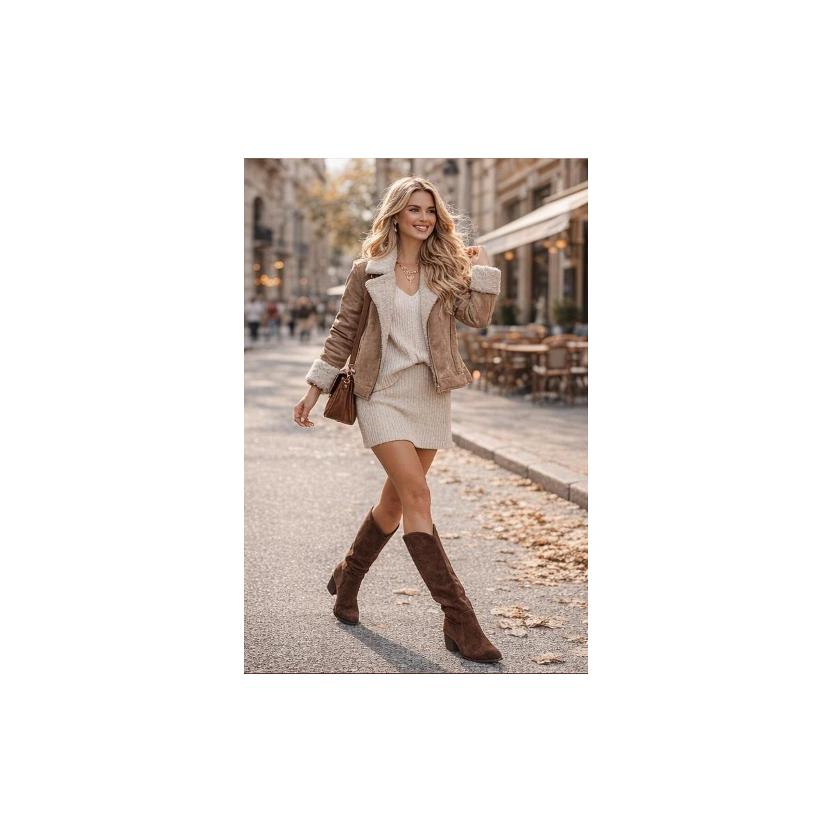 Dámske kovbojky Čokoládové Jazelle - Odtiene hnedej a béžovej