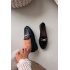 Dámske Mokasíny S Dekoratívnym Detailom Čierne Rosynne - Čierna