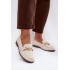 Dámske loafersy s ozdobným detailom svetlos béžové Rosynne - Béžová
