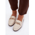 Dámske loafersy s ozdobným detailom svetlos béžové Rosynne - Béžová