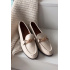 Dámske loafersy s ozdobným detailom svetlos béžové Rosynne - Béžová