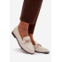 Dámske loafersy s ozdobným detailom svetlos béžové Rosynne - Béžová