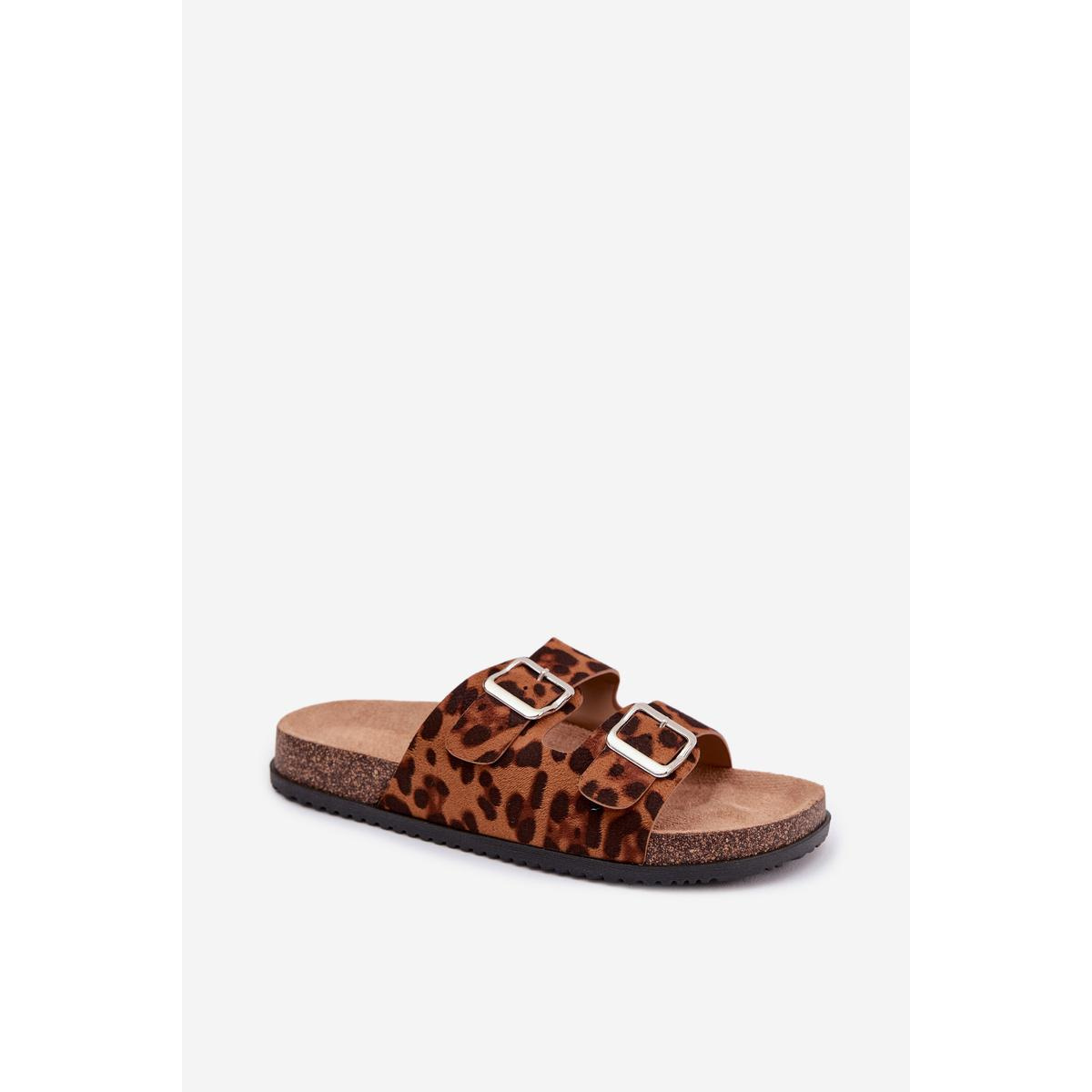 Dámske Papuče S Remienkami Leopard Oliena - Odtiene hnedej a béžovej