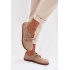 Kožené semišové poltopánky pre ženy Barefoot s remienkami Zazoo N1271 Béžové - Béžová