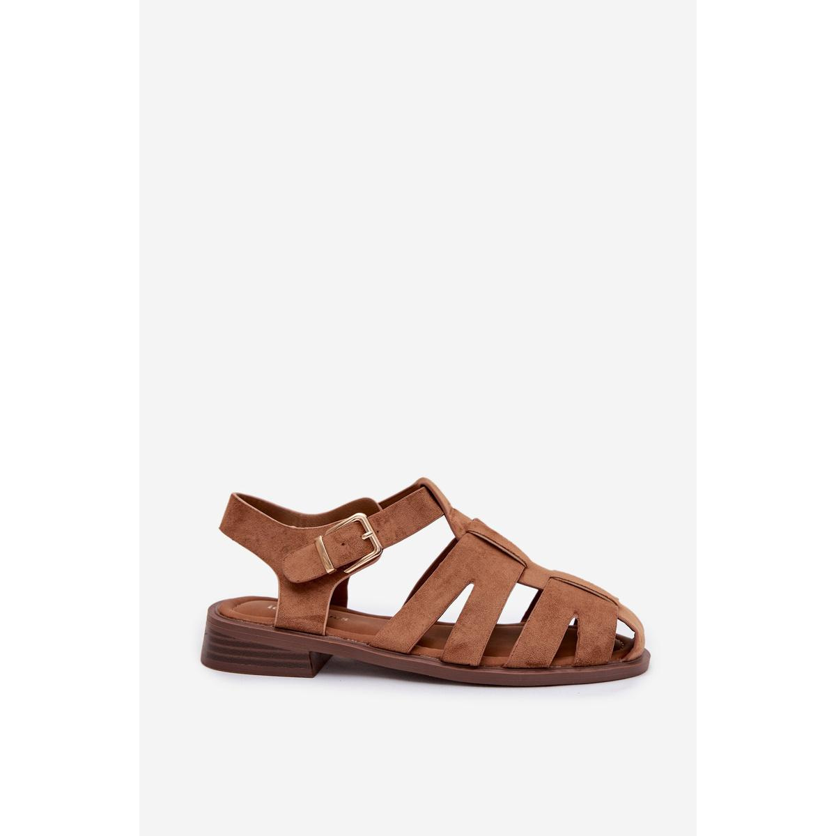 Dámske Rímske Sandále S Zlatým Prackou Camel Janessa - Odtiene hnedej a béžovej