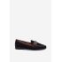 Dámske Loafers Mokasíny S Ozdobou Čierne Palerina - Čierna