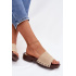 Dámske ploché šľapky s prackami Béžové Amelvessa - Béžová