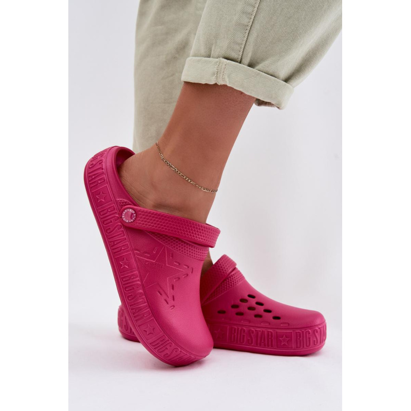 Dámske Penové Papuče Big Star TT274A082 Fuksia - Odtiene ružovej