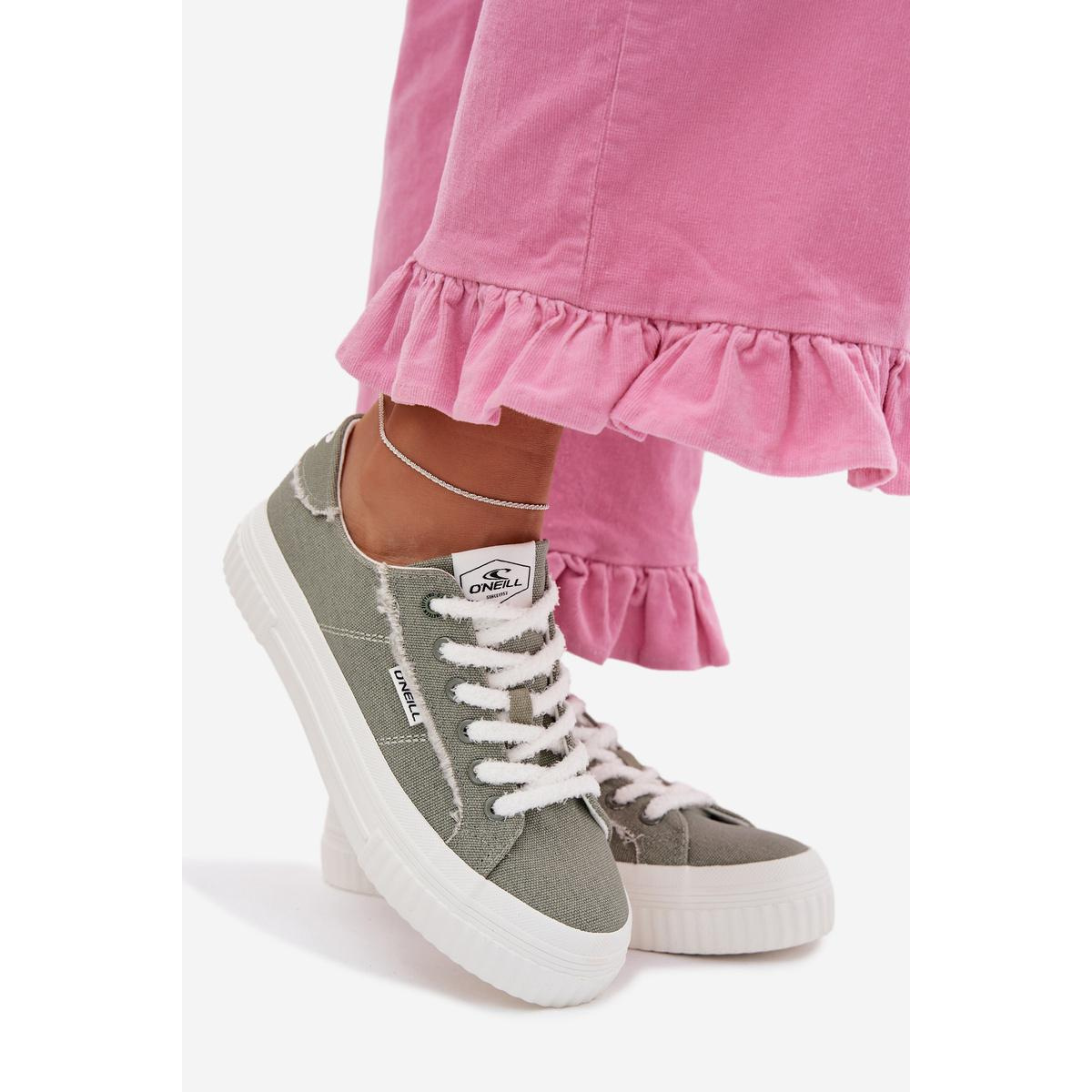 Dámske tenisky na platforme O`NEILL SPINNA C WOMEN LOW 90261009.05Z Zelené - Odtiene zelenej