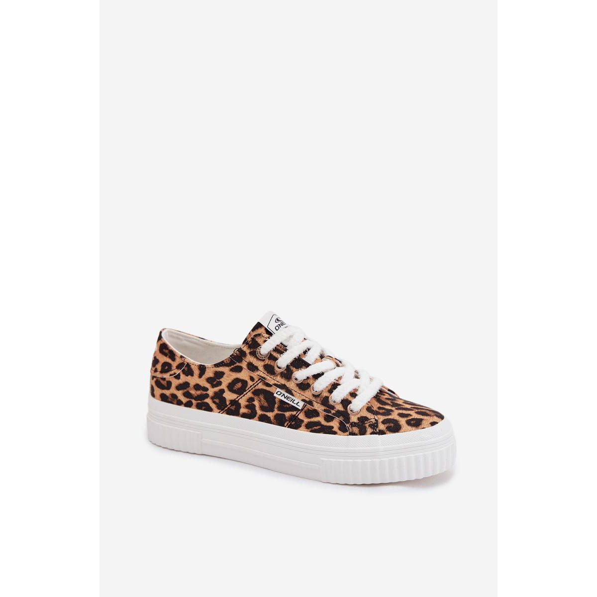 Dámske platformové tenisky O`NEILL SPINNA C WOMEN LOW 90261009.92A Leopard - Odtiene hnedej a béžovej