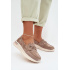 Béžové mokasíny z nubuku Selorette