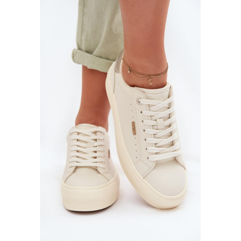 Sneakers na platforme Big Star TT274806 Béžové - Béžová