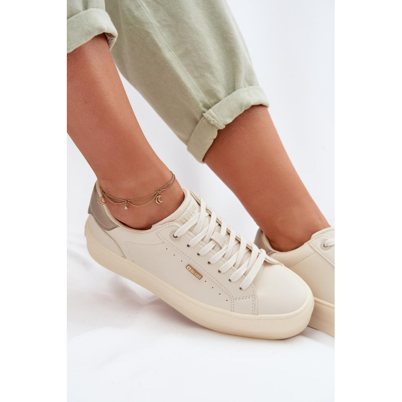 Sneakers na platforme Big Star TT274806 Béžové - Béžová