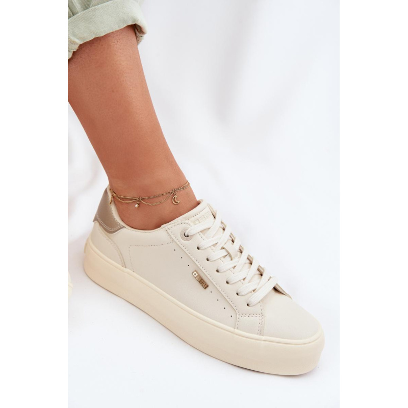 Sneakers na platforme Big Star TT274806 Béžové - Béžová