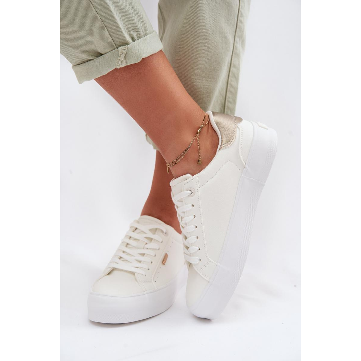 Sneakersy na platforme Big Star TT274805 Biele - Biela
