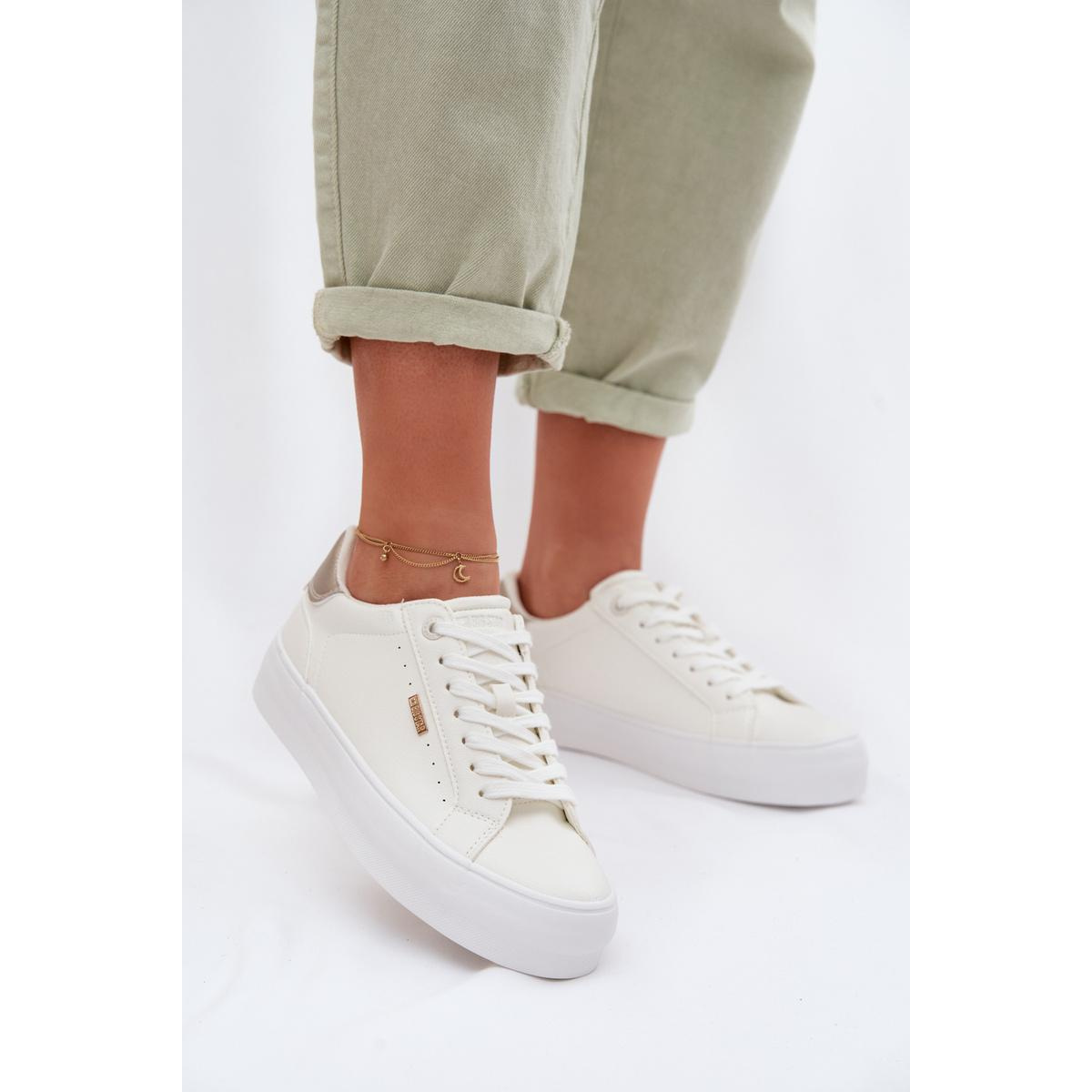 Sneakersy na platforme Big Star TT274805 Biele - Biela
