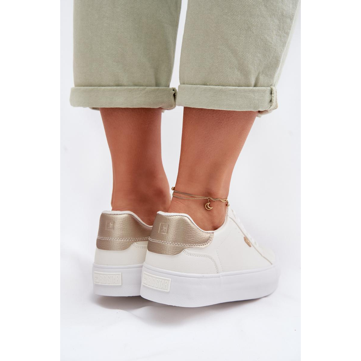 Sneakersy na platforme Big Star TT274805 Biele - Biela