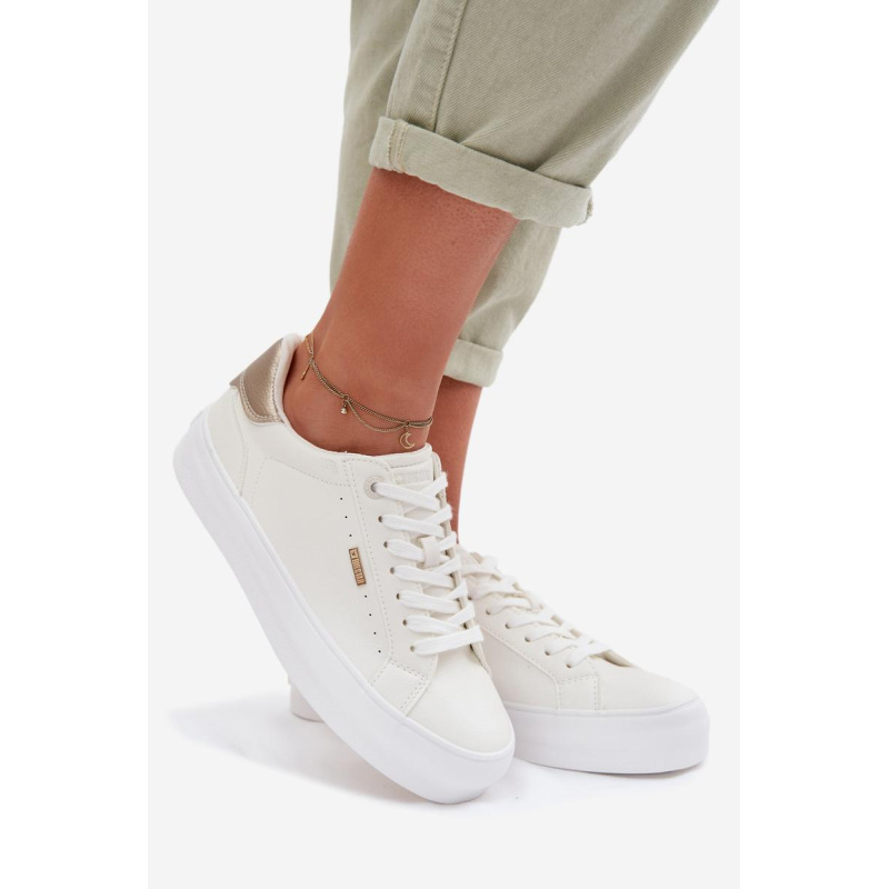 Sneakersy na platforme Big Star TT274805 Biele - Biela