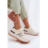 Dámske Tenisky Na Platforme Big Star TT274881 Hi-Poly System Béžové - Béžová