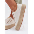 Dámske Espadrilles Tenisky Na Platforme Big Star TT274346 Ecru - Biela