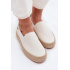 Dámske espadrilly na platforme Big Star TT274090 Ecru - Biela