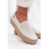 Dámske espadrilly na platforme Big Star TT274090 Ecru - Biela