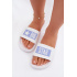 Dámske šľapky Big Star TT274A002 Bielo-modré - Biela || Modrá