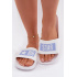 Dámske šľapky Big Star TT274A002 Bielo-modré - Biela || Modrá