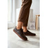 Kožené dámske mokasiny Barefoot Zazoo 10189 Čokoládové - Odtiene hnedej a béžovej