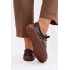 Kožené dámske mokasiny Barefoot Zazoo 10189 Čokoládové - Odtiene hnedej a béžovej