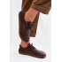 Kožené dámske mokasiny Barefoot Zazoo 10189 Čokoládové - Odtiene hnedej a béžovej