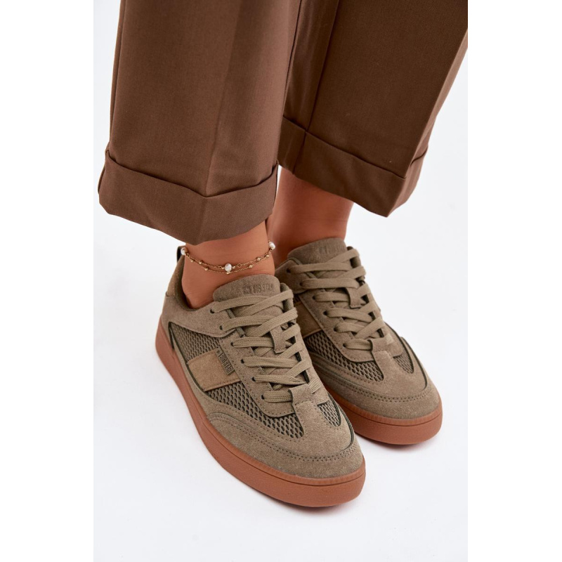Dámske Tenisky Big Star TT274761 Khaki - Odtiene zelenej