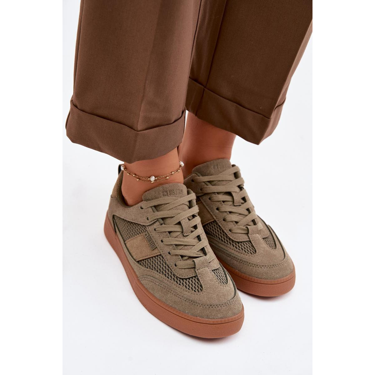 Dámske Tenisky Big Star TT274761 Khaki - Odtiene zelenej