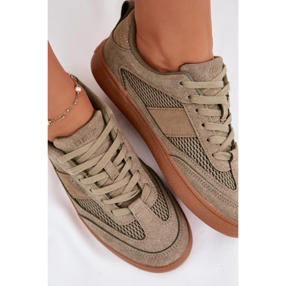 Dámske Tenisky Big Star TT274761 Khaki - Odtiene zelenej
