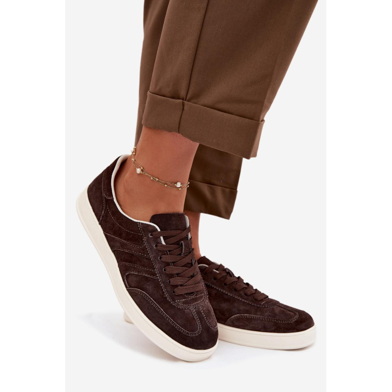 Sneakersy z velúru Vinceza 95400 Čokoládové