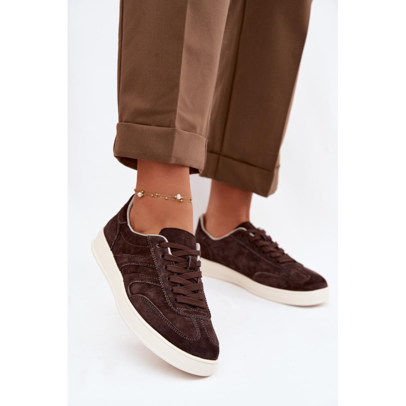 Sneakersy z velúru Vinceza 95400 Čokoládové