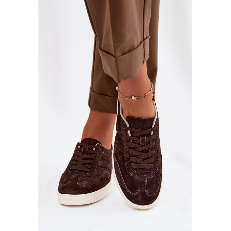 Sneakersy z velúru Vinceza 95400 Čokoládové