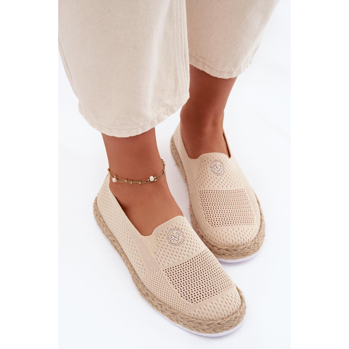 Dámske Espadrilly Vinceza Béžové - Béžová