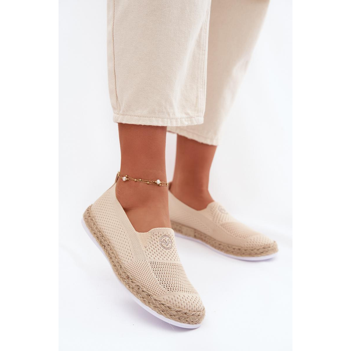 Dámske Espadrilly Vinceza Béžové - Béžová