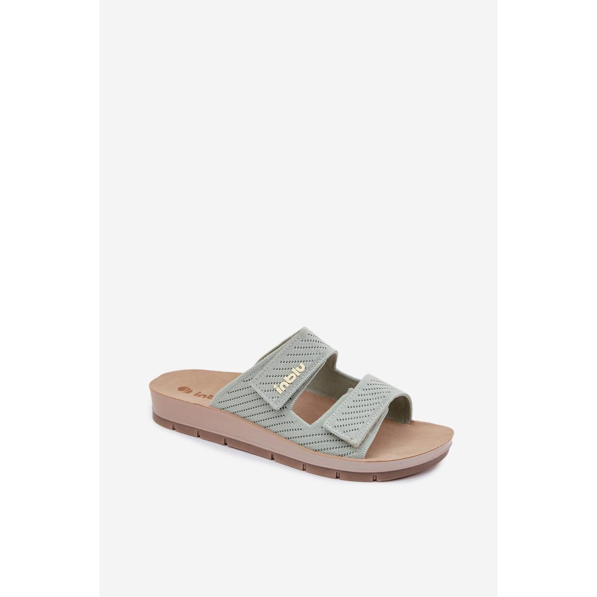 Dámske šľapky INBLU AG000015 Zelené - Odtiene zelenej