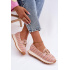 Slip On Tenisky so Zlato Detalom GOE TT2N4081 Ružové
