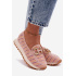 Slip On Tenisky so Zlato Detalom GOE TT2N4081 Ružové