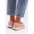 Slip On Tenisky so Zlato Detalom GOE TT2N4081 Ružové