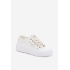 Dámske tenisky s čipkou na platforme Lee Cooper LCW-26-44-4480 Biele - Biela