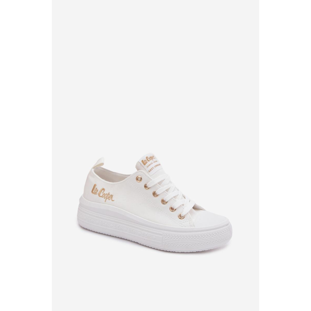 Platformové tenisky Lee Cooper LCW-26-44-4482 Biele