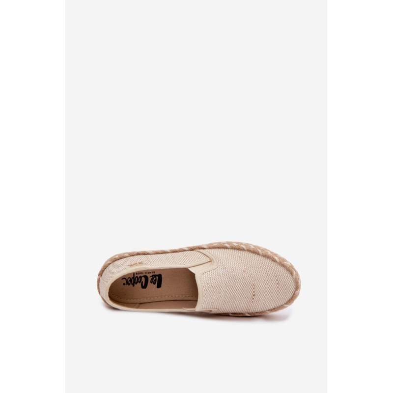 Dámske Espadrile Na Platforme S Pleteným Detailom Lee Cooper LCW-26-31-4332 Béžové