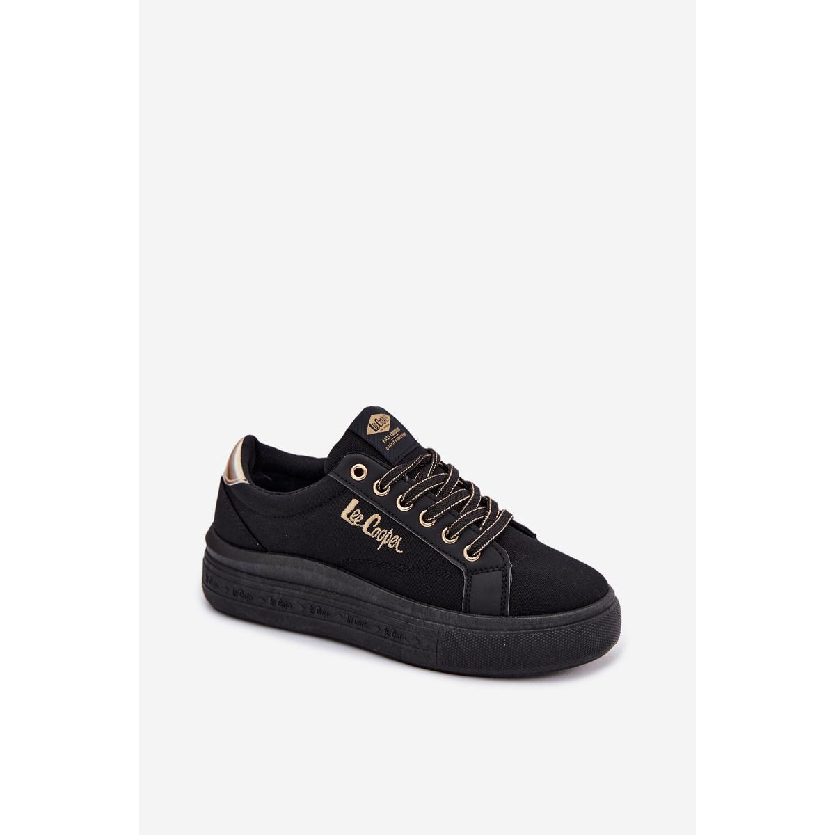 Dámske Tenisky na Platforme Lee Cooper LCW-26-44-4476 Čierne - Čierna