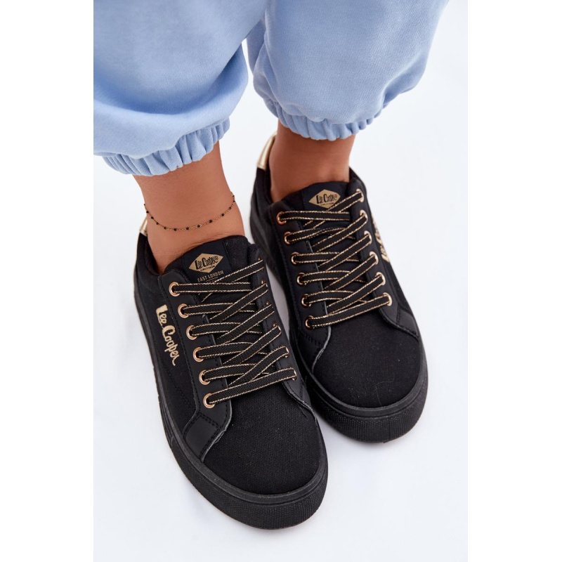 Dámske Tenisky na Platforme Lee Cooper LCW-26-44-4476 Čierne - Čierna