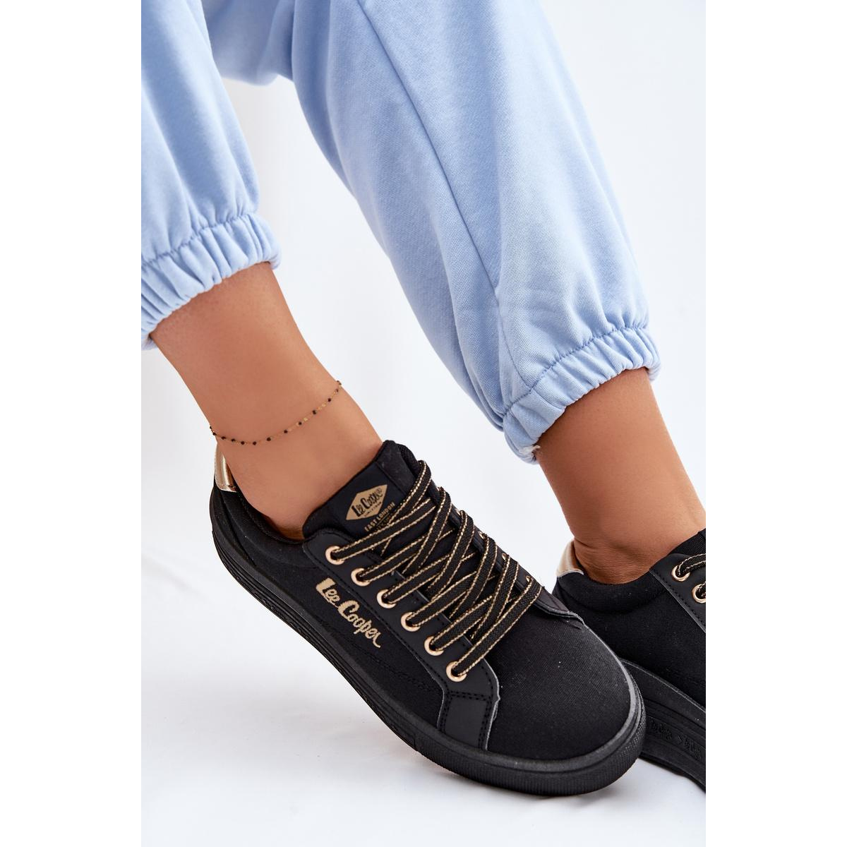 Dámske Tenisky na Platforme Lee Cooper LCW-26-44-4476 Čierne - Čierna